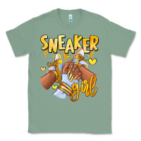Sage yellow sneaker girl afro woman Classic Tee - RanaPortraitStore
