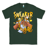 Sports Green yellow sneaker girl afro woman Classic Tee - RanaPortraitStore