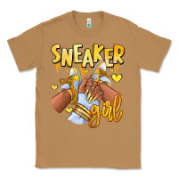 Toasted Coconut yellow sneaker girl afro woman Classic Tee - RanaPortraitStore