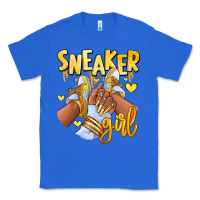 True Royal yellow sneaker girl afro woman Classic Tee - RanaPortraitStore