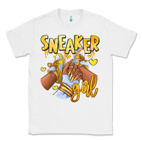 White yellow sneaker girl afro woman Classic Tee - RanaPortraitStore