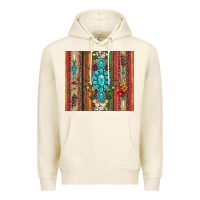 Tofu gemstone flowers arrow with leopards and serape Premium Hoodie - Artiststas