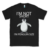 Black I'm Not Short I'm Penguin Size Classic Tee - Bettercallsaul