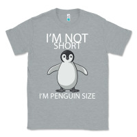 Heather Grey I'm Not Short I'm Penguin Size Classic Tee - Bettercallsaul