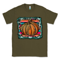 Army Green leopard pumpkin with serape background Classic Tee - RanaPortraitStore
