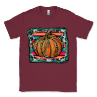Burgundy leopard pumpkin with serape background Classic Tee - RanaPortraitStore