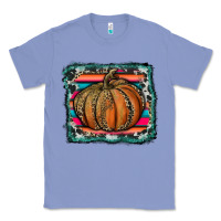 Colony Blue leopard pumpkin with serape background Classic Tee - RanaPortraitStore