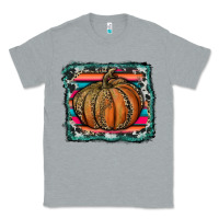 Heather Grey leopard pumpkin with serape background Classic Tee - RanaPortraitStore