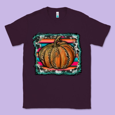 Leopard Pumpkin With Serape Background Classic Tee Designed By Ranaportraitstore