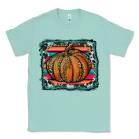 Seafoam leopard pumpkin with serape background Classic Tee - RanaPortraitStore