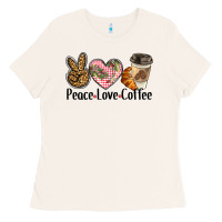 Bone peace love coffee Ladies Tee - BarkalooDesign