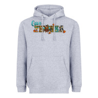 Heather Grey give thanks Heavyweight Hoodie - RanaPortraitStore