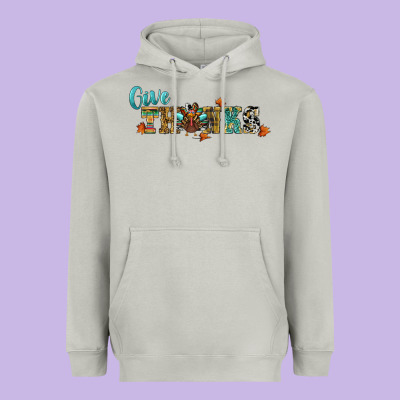 Give Thanks Heavyweight Hoodie Designed By Ranaportraitstore