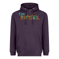Plum give thanks Heavyweight Hoodie - RanaPortraitStore