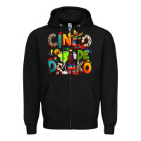 Black Cinco de drinko Zipper Hoodie - RanaPortraitStore
