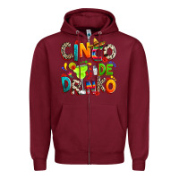 Burgundy Cinco de drinko Zipper Hoodie - RanaPortraitStore
