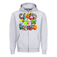 Heather Grey Cinco de drinko Zipper Hoodie - RanaPortraitStore