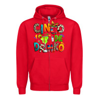 Red Cinco de drinko Zipper Hoodie - RanaPortraitStore