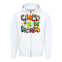 White Cinco de drinko Zipper Hoodie - RanaPortraitStore