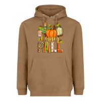 Toasted Coconut happy fall Heavyweight Hoodie - Zillion Design Studio