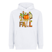 White happy fall Heavyweight Hoodie - Zillion Design Studio