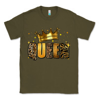 Army Green queen glitter Classic Tee - RanaPortraitStore