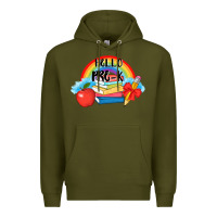 Army Green back to school hello pre k Premium Hoodie - AdoDesignShop