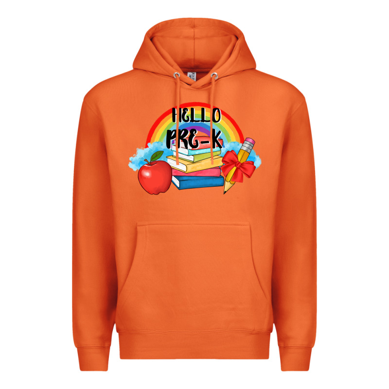 Back To School Hello Pre K Premium Hoodie by AdoDesignShop | Teevron