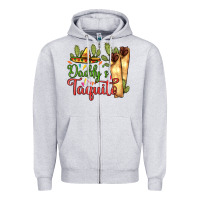 Heather Grey Daddy's taquito Zipper Hoodie - RanaPortraitStore