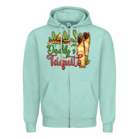 Seafoam Daddy's taquito Zipper Hoodie - RanaPortraitStore