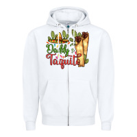 White Daddy's taquito Zipper Hoodie - RanaPortraitStore