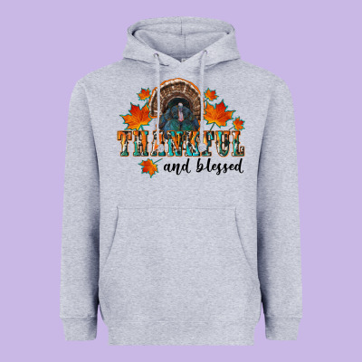 Thankful And Blessed Heavyweight Hoodie Designed By Ranaportraitstore