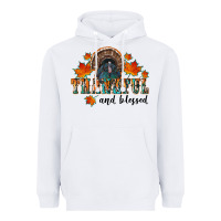 White thankful and blessed Heavyweight Hoodie - RanaPortraitStore