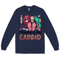 Navy nursing is my cardio Long Sleeve Tee - BarkalooDesign