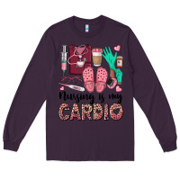 Plum nursing is my cardio Long Sleeve Tee - BarkalooDesign