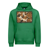 Emerald distressed leopard cowhide background Urban Hoodie - Jasminsmagicworld