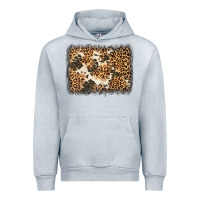 Heather Grey distressed leopard cowhide background Urban Hoodie - Jasminsmagicworld