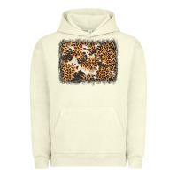 Pigment Pistachio distressed leopard cowhide background Urban Hoodie - Jasminsmagicworld