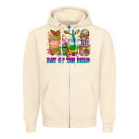 Sandshell Day of the dead coffee cups Zipper Hoodie - RanaPortraitStore