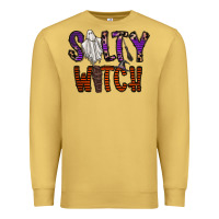 Antique Gold Salty Witch Premium Sweatshirt - CowhideDigitalArt