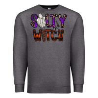 Charcoal Heather Salty Witch Premium Sweatshirt - CowhideDigitalArt