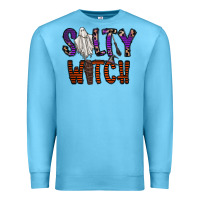 Ocean Blue Salty Witch Premium Sweatshirt - CowhideDigitalArt
