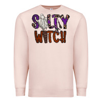 Pale Pink Salty Witch Premium Sweatshirt - CowhideDigitalArt