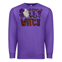 Purple Salty Witch Premium Sweatshirt - CowhideDigitalArt