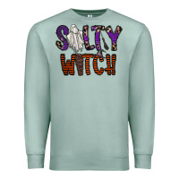 Seafoam Salty Witch Premium Sweatshirt - CowhideDigitalArt