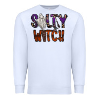 White Salty Witch Premium Sweatshirt - CowhideDigitalArt