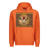 Carrot bull skull flowers glitter and leopard Premium Hoodie - Artiststas