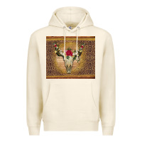 Tofu bull skull flowers glitter and leopard Premium Hoodie - Artiststas