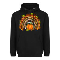 Black fall rainbow Heavyweight Hoodie - Zillion Design Studio