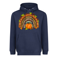 Navy fall rainbow Heavyweight Hoodie - Zillion Design Studio